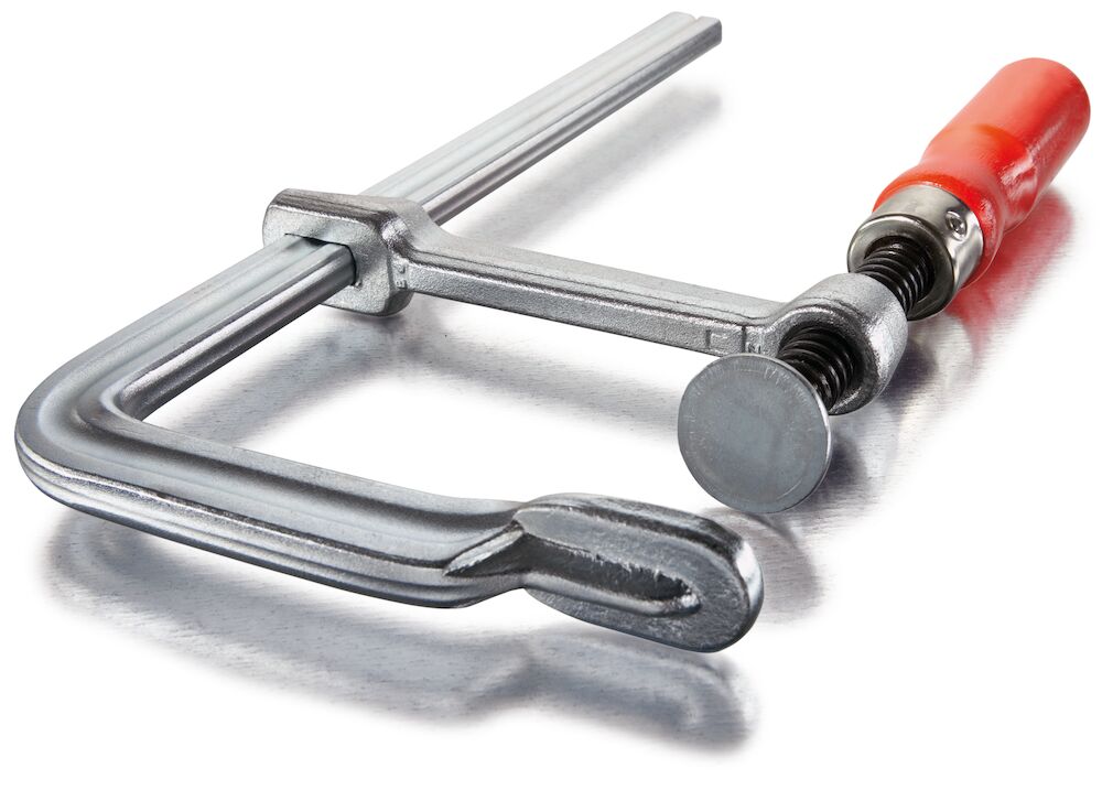 Ganzstahl-Schraubzwinge mit Holzgriff classiX GS