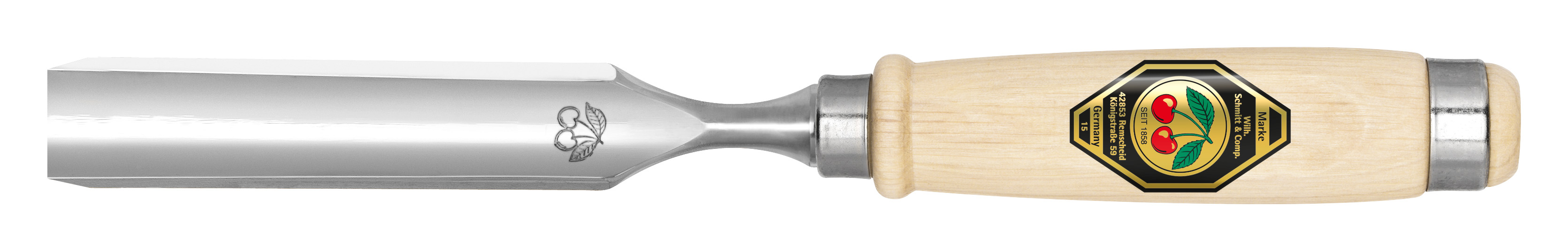 Hohlbeitel mit Weißbuchenheft, 12 mm