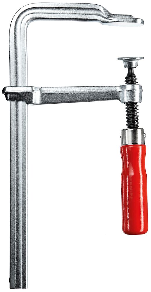 Ganzstahl-Schraubzwinge mit Holzgriff classiX GS