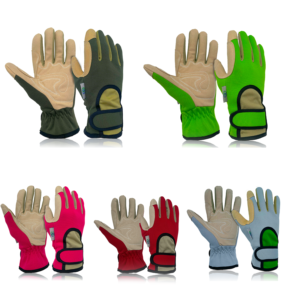 Arbeitshandschuhe verstärke Handflächen und Fingerspitzen - 5 Farben
