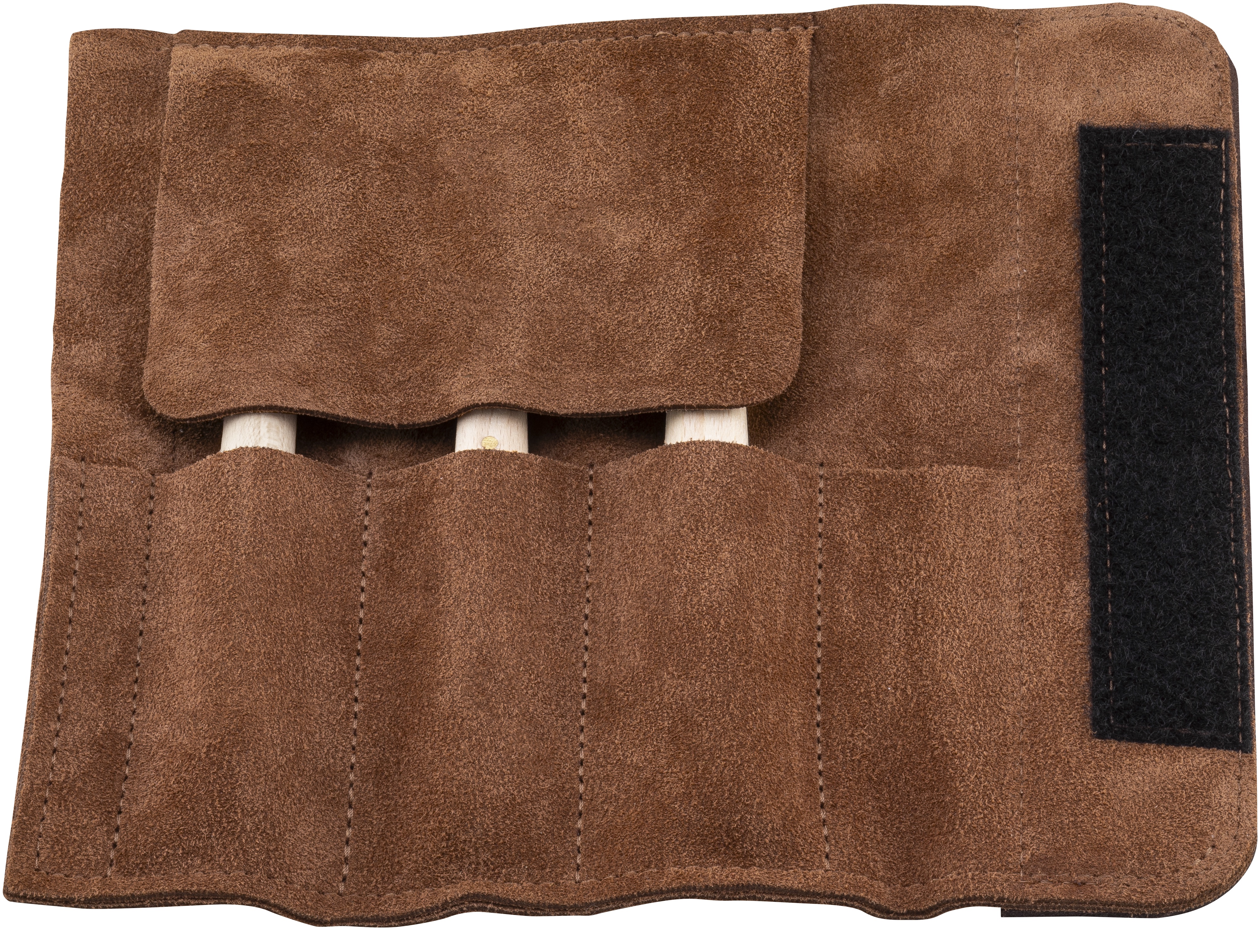 Schnitzmessersatz in Veloursleder-Rolltasche Schnitzmessersatz in Veloursleder-Rolltasche