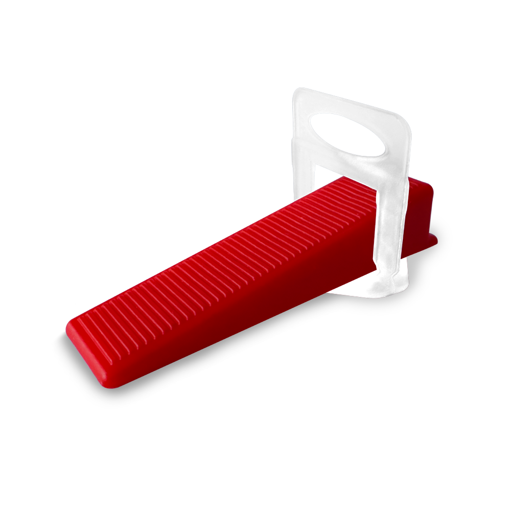 Fliesenkeile Laschen Rot 1 mm, 1,5 mm, 2 mm, 2,5 mm, 3 mm