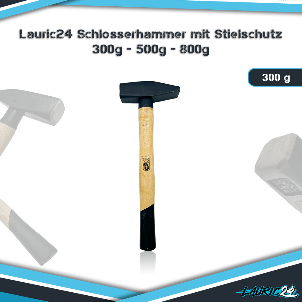Schlosserhammer mit Stelschutz Metall - 300g