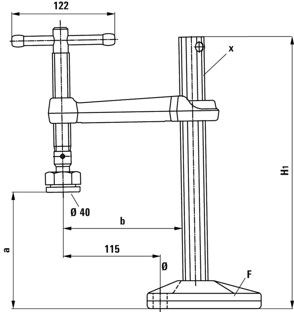 Maschinentischspanner BSG