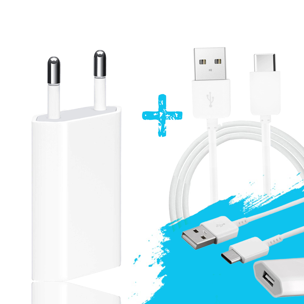 USB Netzteil Adapter 5V + 1 m USB-C Kabel